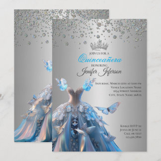 Elegant Quinceanera Einladung