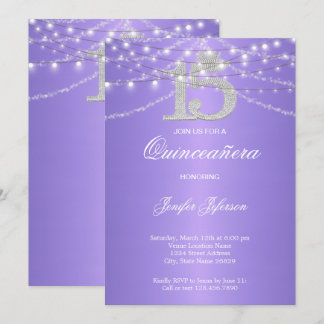 Elegant Quinceanera Einladung