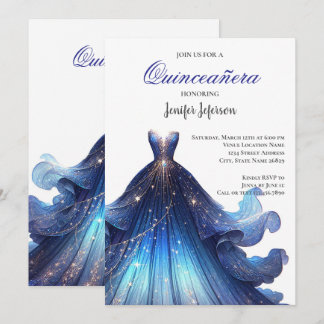 Elegant Quinceanera Einladung