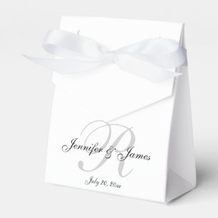 Elegant R Monogram GASTGESCHENK HOCHZEITEN Geschenkschachtel
