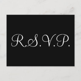 Elegant "R.S.V.P." Postkarte