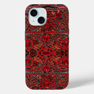 elegant, raffiniert, gold, rubinrot, burgunderrot Case-Mate iPhone hülle