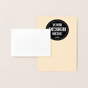 Elegant, raffiniert, schlank und minimalistisch folienkarte