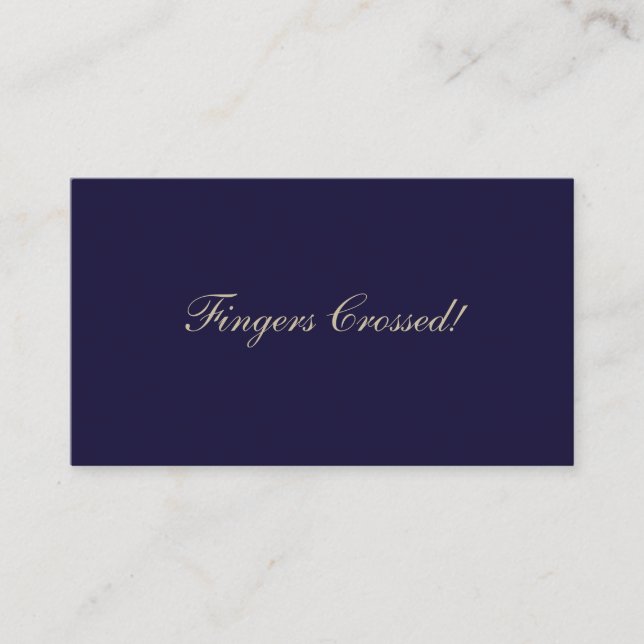Elegant Raffle Ticket Navy Blue (Vorderseite)