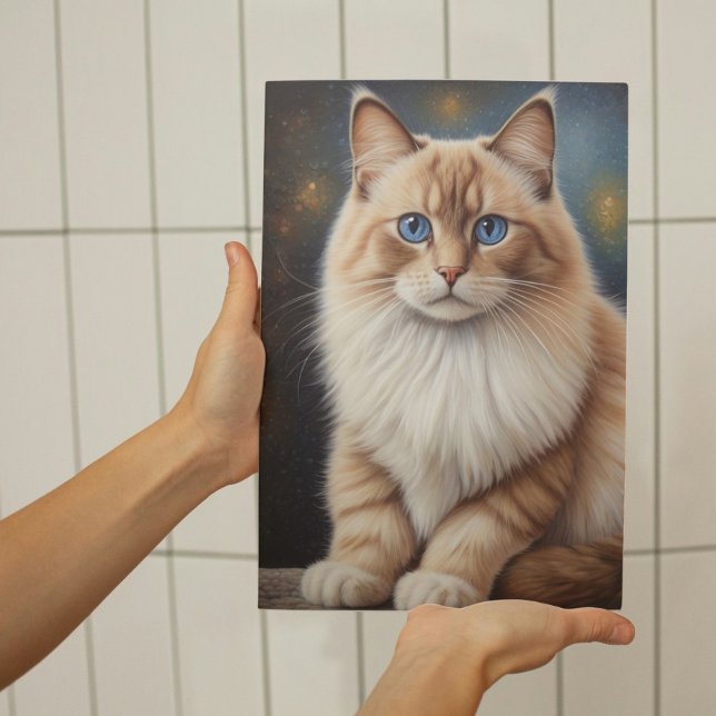 Elegant Ragdoll Cat Painting Poster (Von Creator hochgeladen)