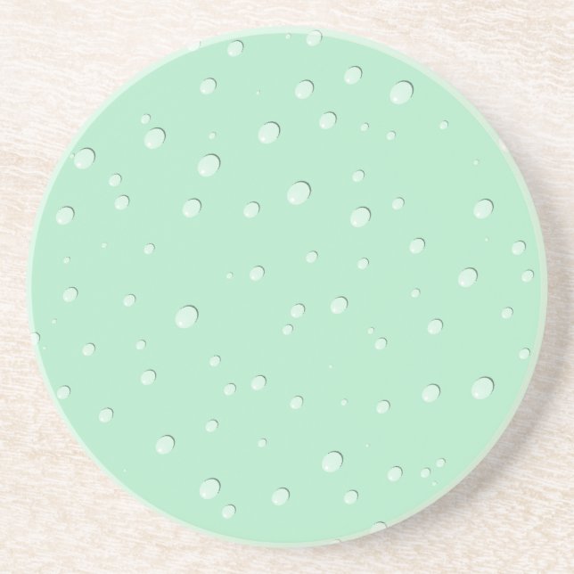 Elegant Raindrop Design Sandstone Untersetzer (Vorne)