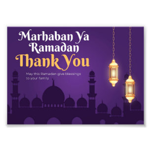 Elegant Ramadan Greetings- Card Ramadan Kareem Fotodruck