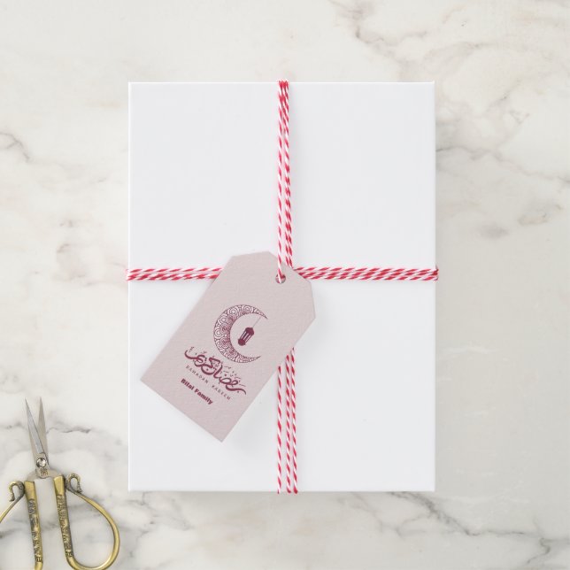 Elegant Ramadan Kareem individualisieren Geschenkanhänger (Mit Garn)