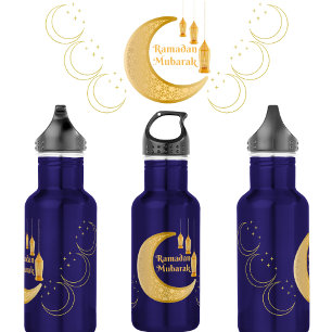 Elegant Ramadan Mubarak Bouteille d'Eau Art