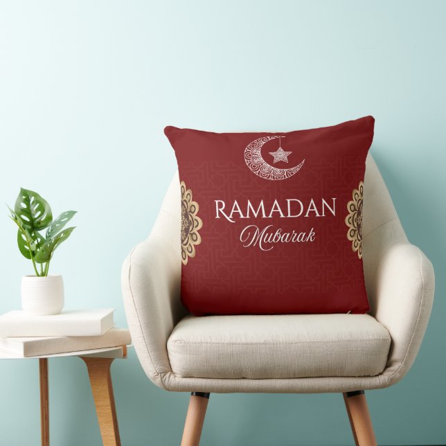 Elegant Ramadan Mubarak Throw Pillow Kissen (Stuhl )