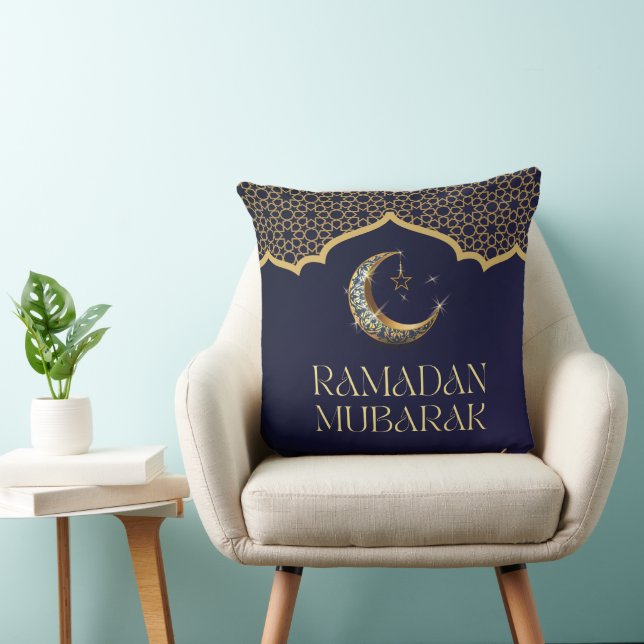 Elegant Ramadan Mubarak Throw Pillow Kissen (Stuhl )