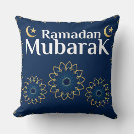 Elegant Ramadan Mubarak Throw Pillow Kissen