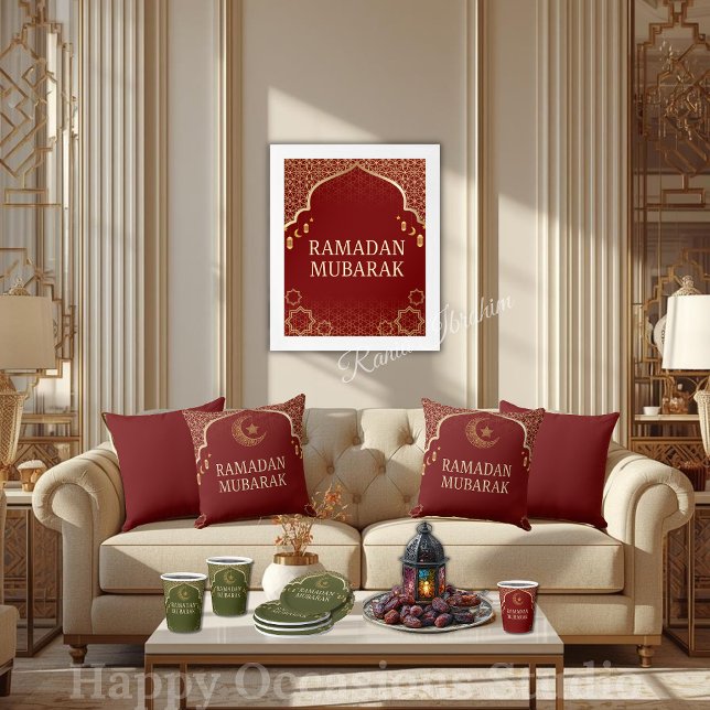 Elegant Ramadan Mubarak Throw Pillow Kissen (Von Creator hochgeladen)