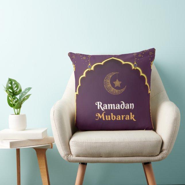 Elegant Ramadan Mubarak Throw Pillow Kissen (Stuhl )
