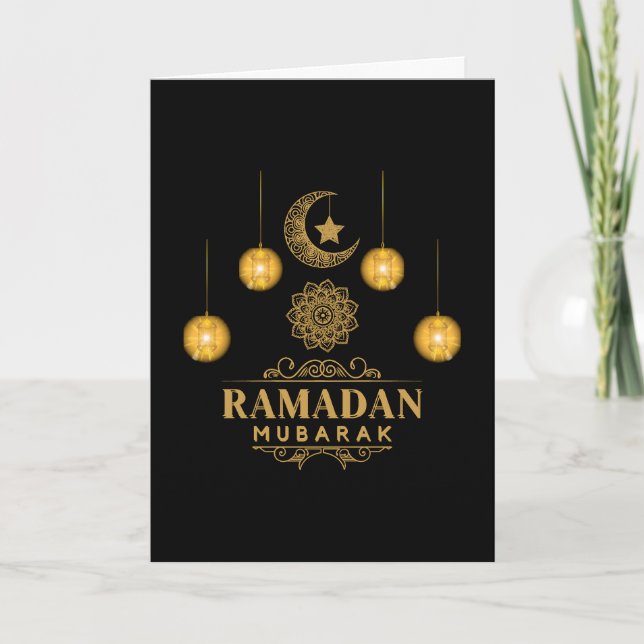 Elegant Ramadan Nights- Eid Mubarak 2026 Holiday  Karte (Vorderseite)