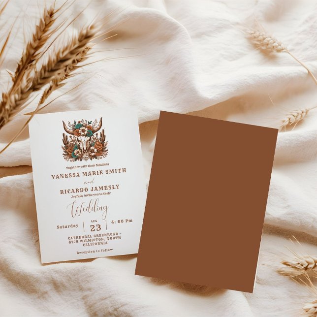 Elegant Ranch Western Country Cowboy Wedding Einladung (Von Creator hochgeladen)