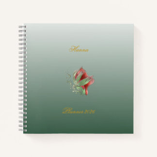 Elegant Red and Green notebook  Notizbuch