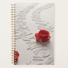 Elegant Red Blossom Path Floral Art Planer