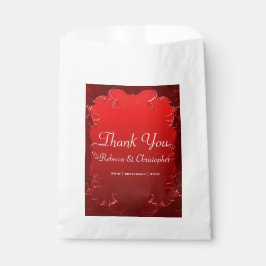 Elegant Red Blue Wedding Vielen Dank Geschenktütchen