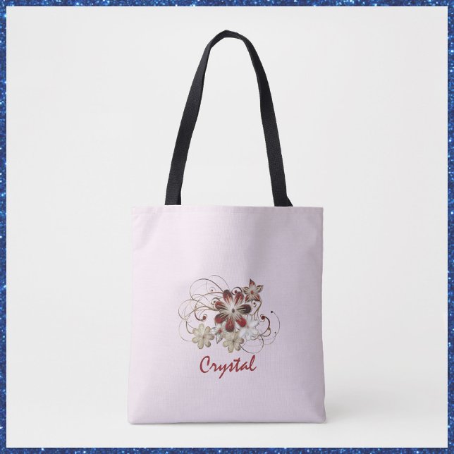 Elegant Red Floral Tasche (Von Creator hochgeladen)