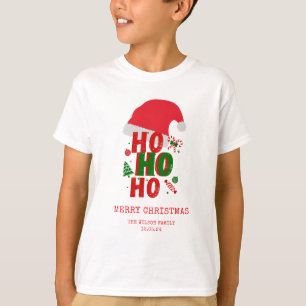 Elegant Red Green White Frohe Weihnachten T-Shirt