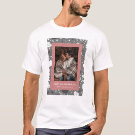 Elegant Red Hearts Happy Valentine's Day 1 Photo T-Shirt