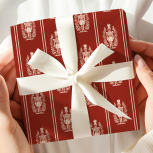 Elegant Red Nutcracker Geschenkpapier