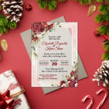 Elegant Red Roses Wedding