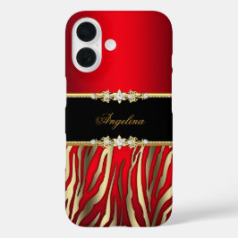 Elegant Red Zebra Black Gold title_seo2