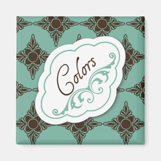 Elégant Regards "Couleurs" Lave-linge Magnet Étiqu