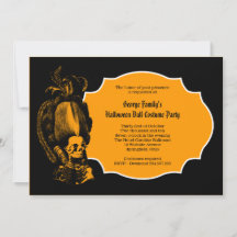 Elegant Regency Style Skeleton Halloween Grand Ba