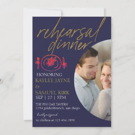 Elegant Rehearsal Dinner Einladung