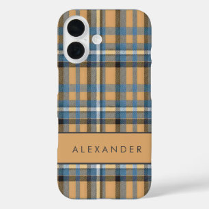 Élégant rétro À damiers Coque