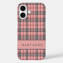 Élégant rétro À damiers Coque