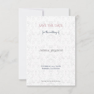 Elegant & Retro Termin vormerken – Ohne Foto   Ein Save The Date