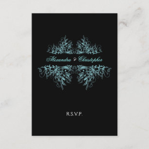 Elégant Retro Turquoise Flèches Mariage RSVP 2