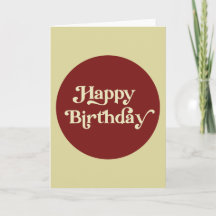 Elegant Retro Typografie Happy Birthday