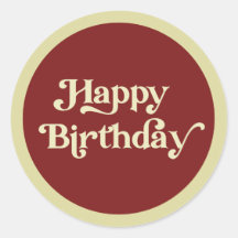 Elegant Retro Typografie Happy Birthday