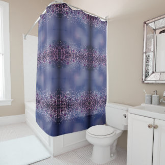 Elégant rideau de douche Motif violet
