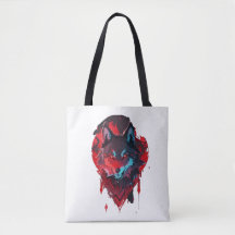 Elegant Roamer: Der Wolf in Rot