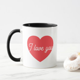 Elegant Romantic Heart Aesthetic Affection Gift  Tasse