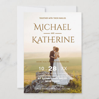 Elegant Romantic Wedding Invitation