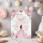 Elegant Rosa Blumenprinzessin Butterfly Mis Quince Einladung<br><div class="desc">Elegant Rosa Blütenprinzessin Butterfly Mis Quince Einladung Quinceañera 15 Anos,  16. Geburtstagsschmetterling</div>