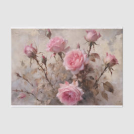 Elegant Rosa Roses Seidenpapier