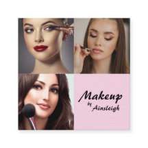 Elegant Rosa Schwarz Schrift 3 Foto Make-up