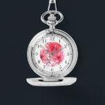 Elegant Rosa Wasserfarbe Floral Stilvolle Chic Fra Armbanduhr<br><div class="desc">Elegante rosa Aquarell Floral Stilvolle Chic Womans Watches mit eleganter rosa Aquarellblüte. Erstellt von Evco Studio www.zazzle.com/store/evcostudio</div>