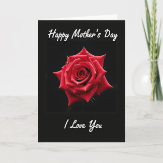 Elegant Rose Affection Card Karte