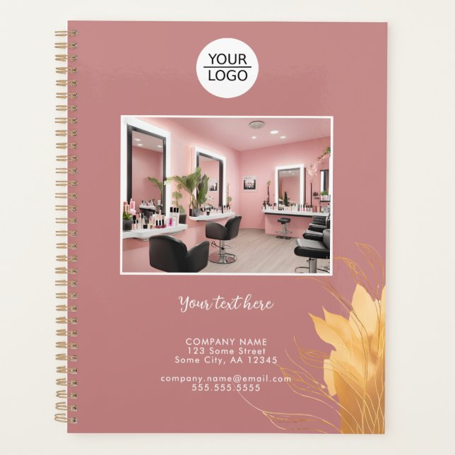 Elegant Rose Ajouter Logo Texte Personnalisé Photo (Devant)