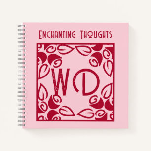 Elégant rose, Art Floral Rouge, Journal Personnali