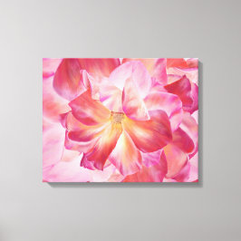Elégant Rose Botanique Fleur Toile Enveloppée Ar